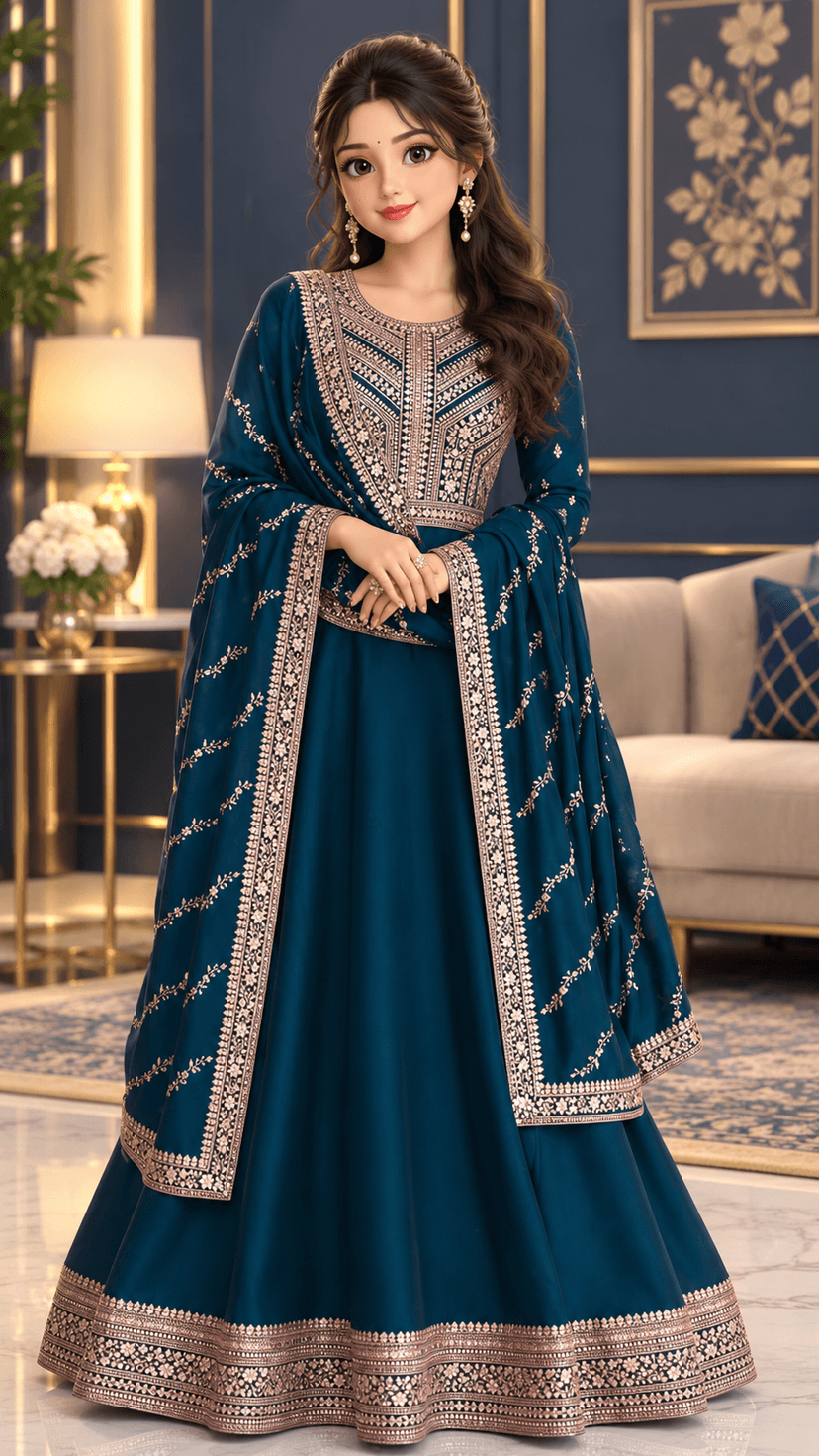 New Trendy Anarkali Dress - Image 1